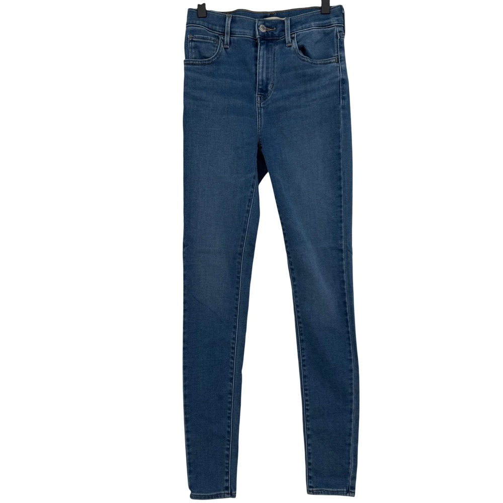 Levi's 720 High Rise Super Skinny Jeans Women 25 Blue Denim Stretch